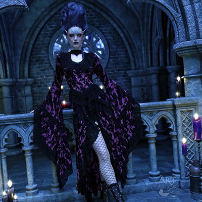 Gothic princess, rock ’n’ roll queen, or mysterious vampire? With a touch of darkness...